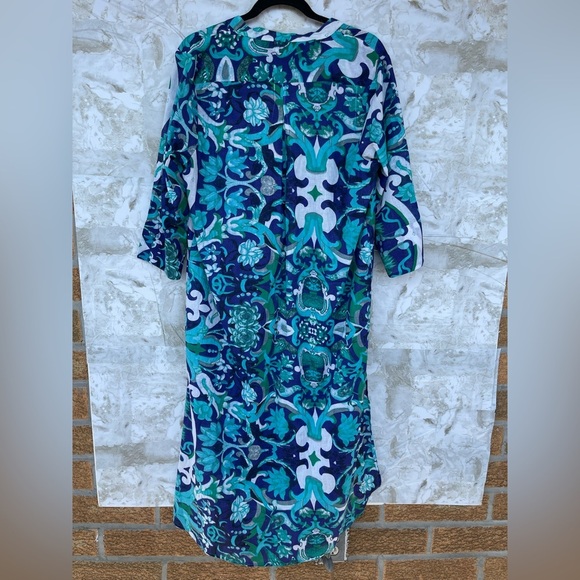 Antica Sartoria by Giacomo Cinque Maxi Dress Kaftan Boho Artsy size large - Picture 13 of 16